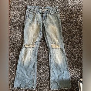 Womens 10R Abercrombie & Fitch Distressed Jeans
